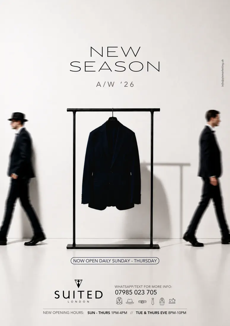 Suited London single ad